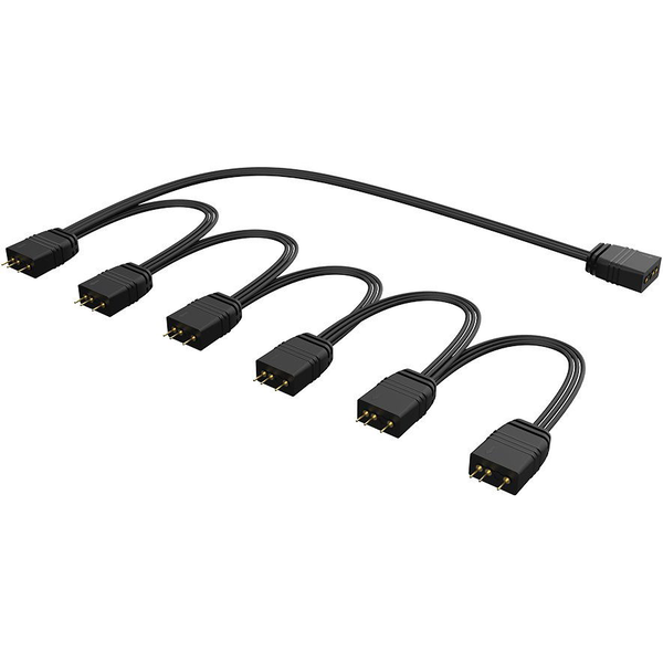 AKASA - 1 to 6 addressable RGB splitter / AK-CBLD13-85BK