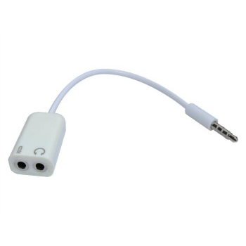 Sandberg 508-59 cable de audio 3,5mm TRS Blanco