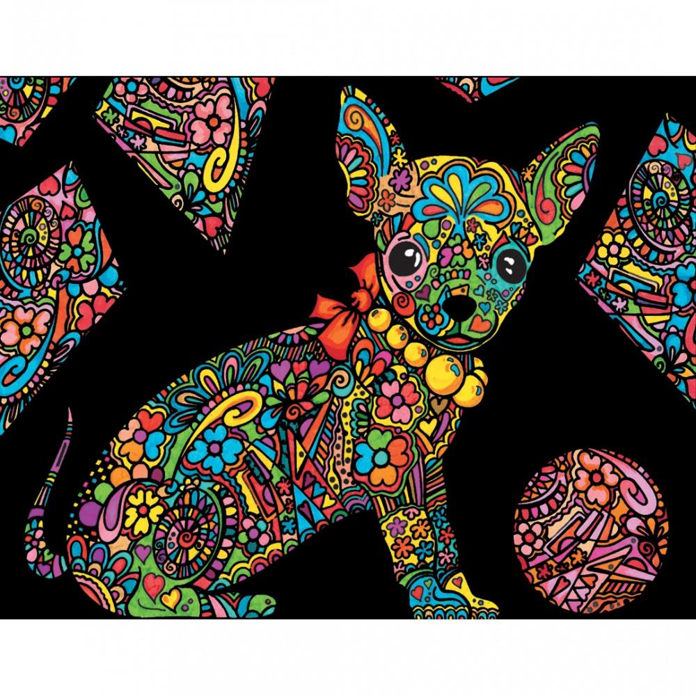 Colorvelvet bársonykép - Csivava (SMALL37)