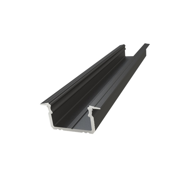 GLA-GLAU AL12-GLG2-LB-2020 süllyesztett fekete LED profil (AL12-GLG2-LB-2020)