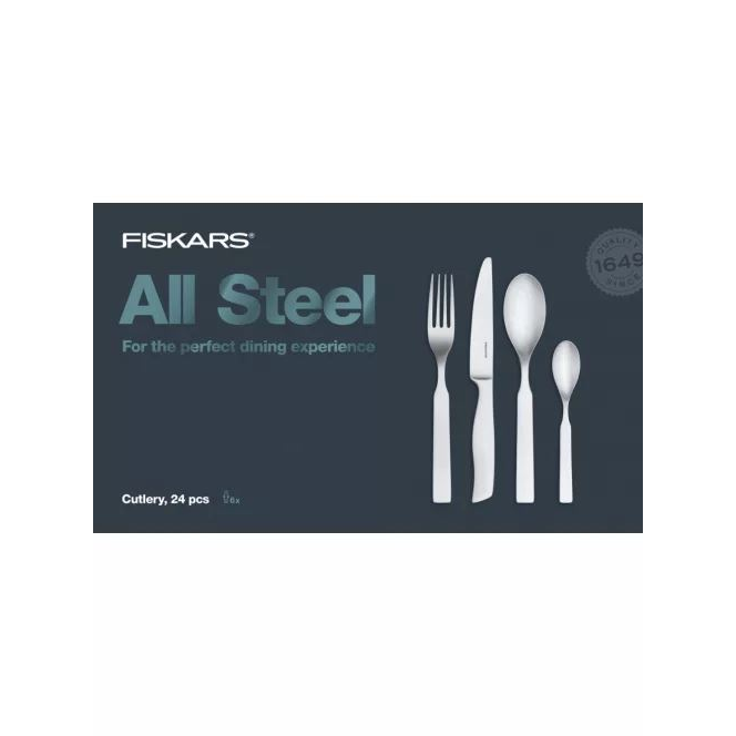 Fiskars 1054777 All Steel evőeszköz készlet 24db-os (fis1054777)