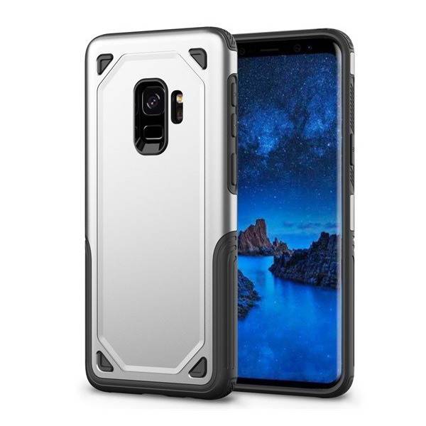 Defender műanyag telefonvédő (közepesen ütésálló, szilikon belső, ultravékony) EZÜST [Samsung Galaxy S9 (SM-G960)] (5996457743759)
