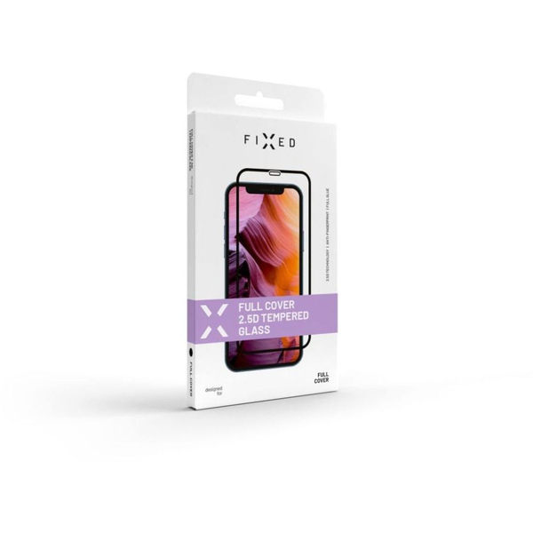 Фиксиран 2.5D закален стъклен филм за цял екран за Honor 200 Lite 5G, черен FIXGFA-1352-BK