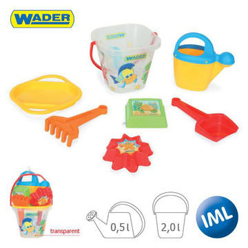 Wader: tengeri mintás homokozó készlet - 7 darabos (75045) (75045)