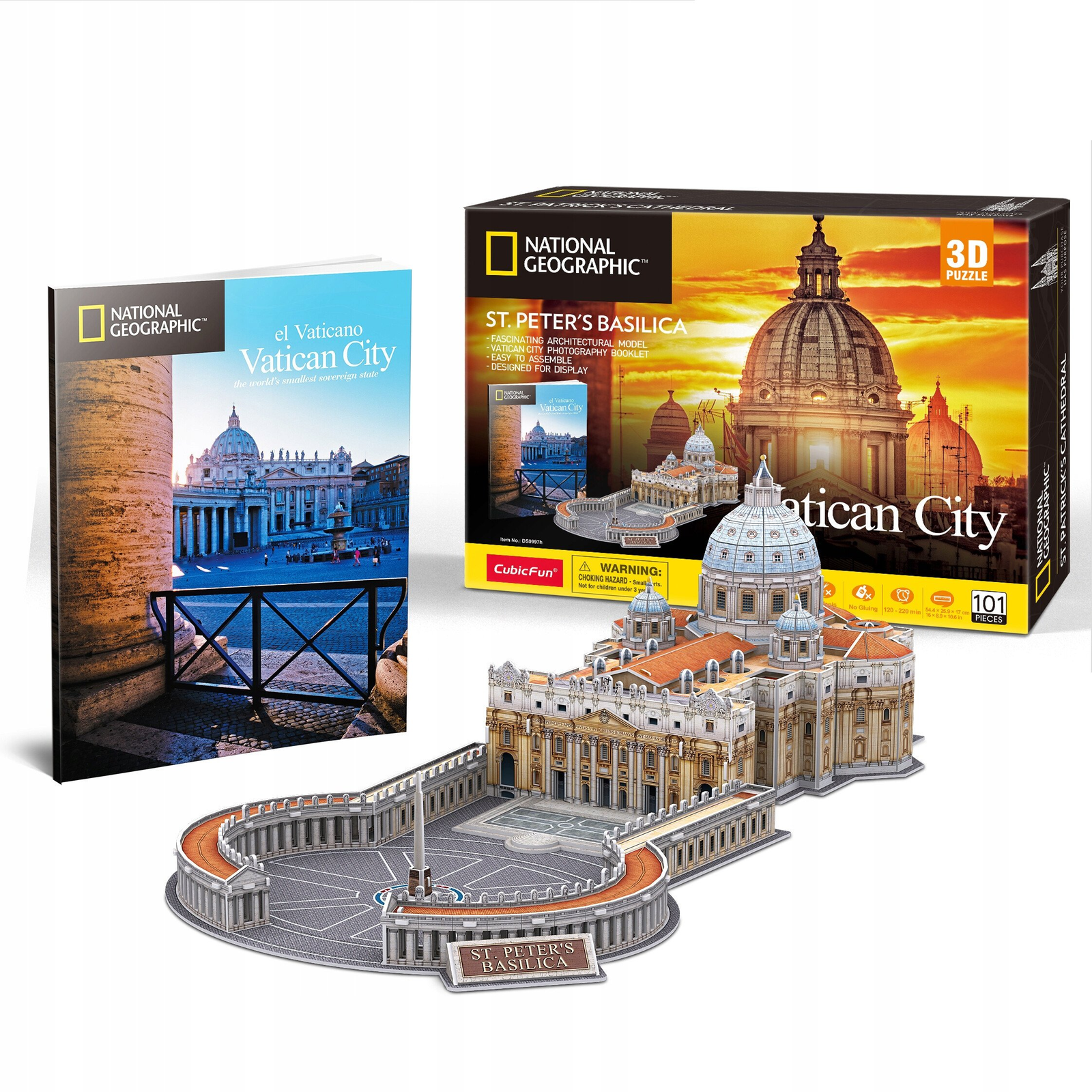 CUBICFUN 3D puzzle játék 101 darabos Vatikánváros (306-DS0997H)