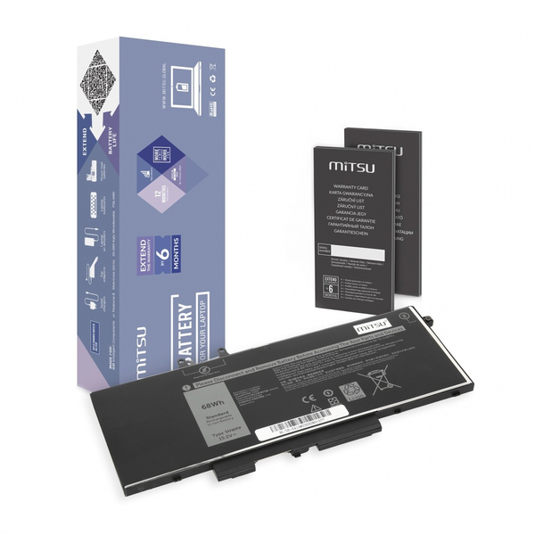 Mitsu Dell Latitude 3HWPP 5401 5410 5501 Notebook Akkumulátor 68Wh