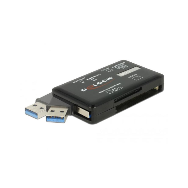 DeLOCK Čtečka karet SuperSpeed USB 5 Gbps pro paměťové karty CF/SD/Micro