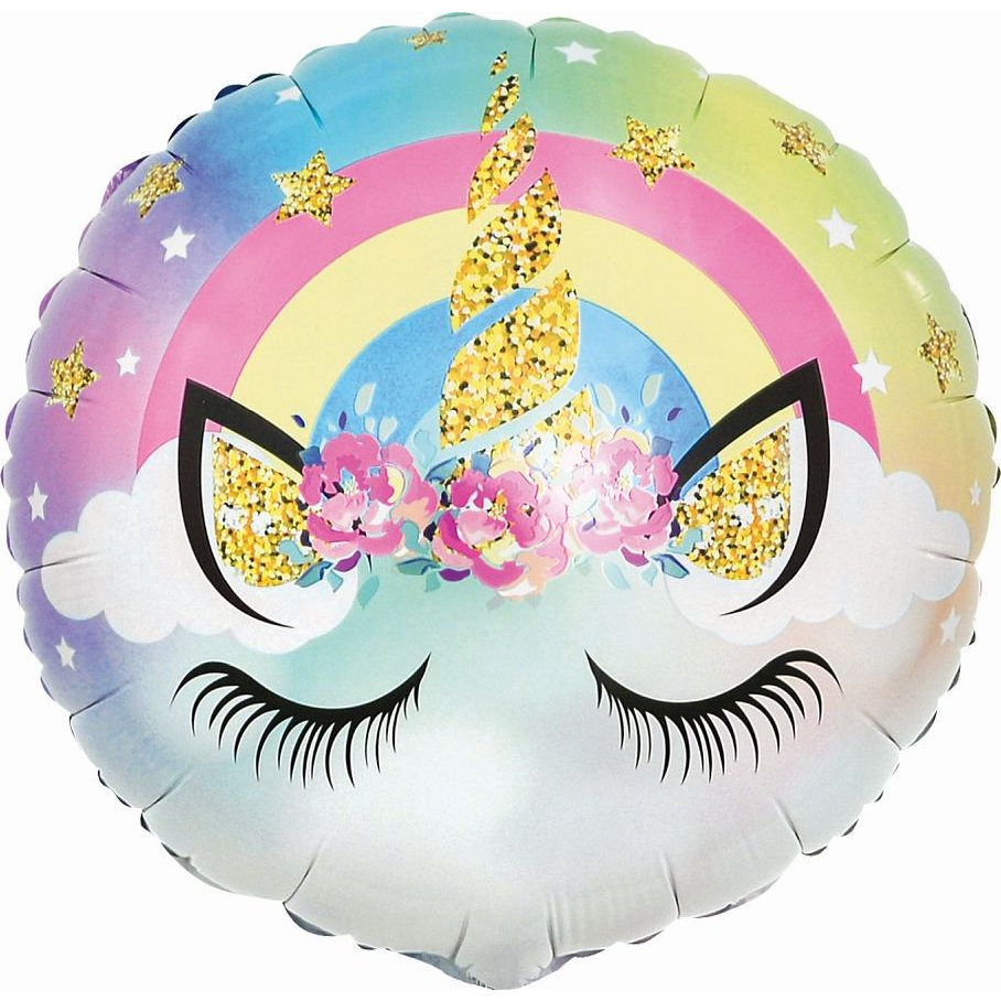 Unikornis Fólia Lufi - Pasztell, 45 cm (481241)