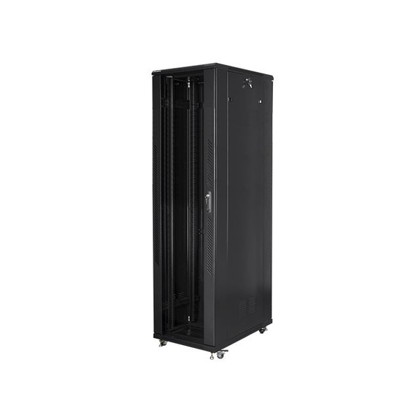 Lanberg 47U 19" álló rack szekrény 800x1000mm fekete (FF01-8047-12B)