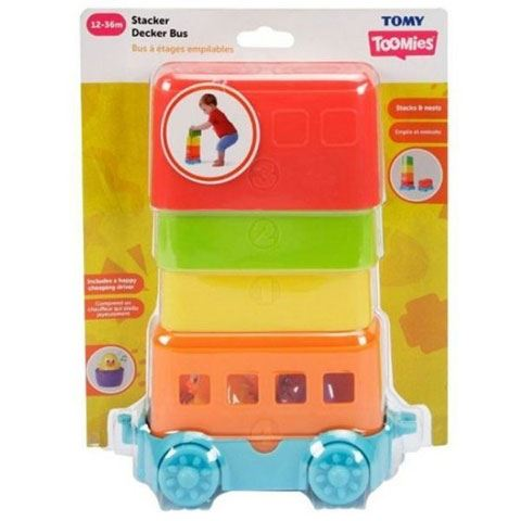Tomy: Toomies - kukucska tojáskák emeletes busz játékszett (E73220C) (E73220C)