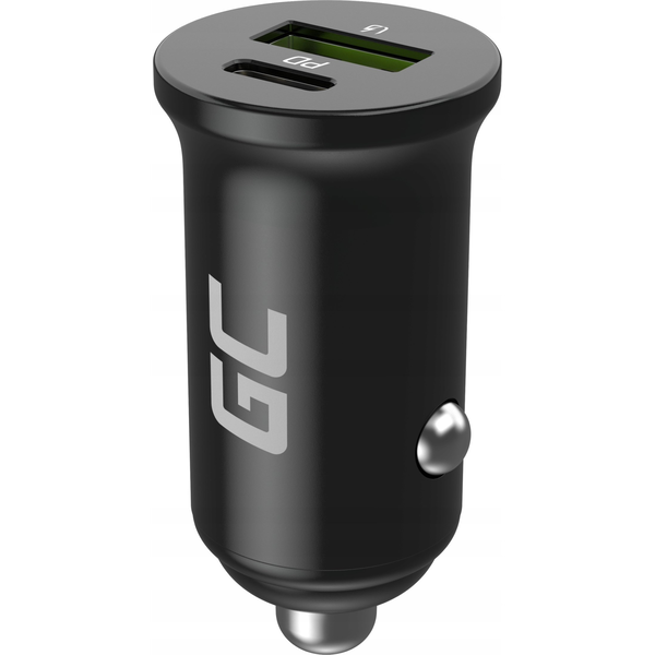 Green Cell rýchla nabíjačka do auta USB-C USB-A 6A do zásuviek 12V-24V