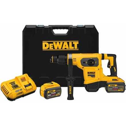DeWalt DCH481X2-QW Akkus Fúró-Vésőkalapács - 18 V/54 V, 540 RMP, 6,1 J, 2 x 9 Ah Akku + Töltő, Kofferben