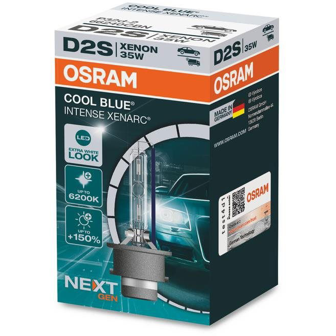 OSRAM Xenarc CBI Next Generation, D2S, 35W, 12/24V, P32d-2 (66240CBN)