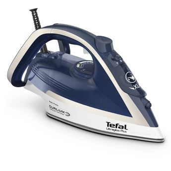 Tefal Ultimate Pure FV6812E0 žehlička Napařovací žehlička 2800 W Modrá, Stříbrná