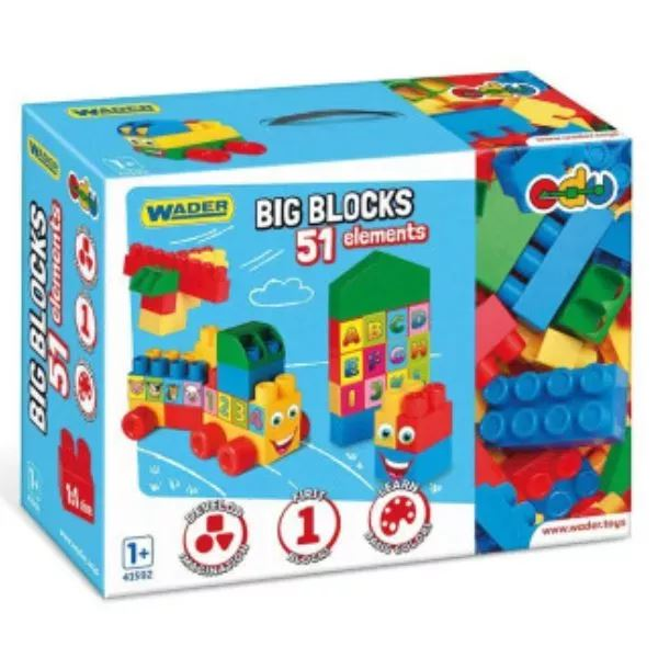 Wader: nagy építőkockák 51db-os szett (41592) (wader41592)