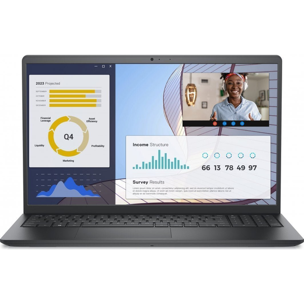 DELL Vostro 3530 Intel® Core™ i7 i7-1355U Laptop 39,6 cm (15.6") Full HD 16 GB DDR4-SDRAM 512 GB SSD Wi-Fi 5 (802.11ac) Windows 11 Pro Fekete