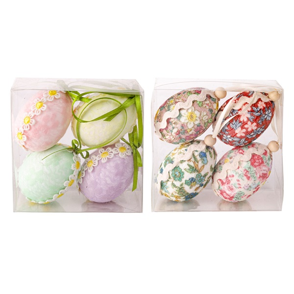 IRIS Dekor Tojás 4db Csipkés - Véletlenszerű szín (68830)