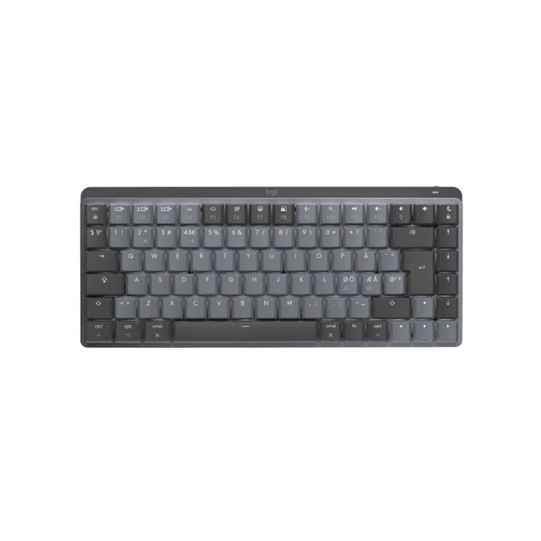 Kлавиатура Logitech MX Performance Mini Wireless Keyboard за Mac, Механична, С подсветка, Тиха, USB, BT, US INT, Space Gray