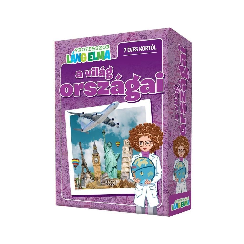 Outset Media Professzor Láng Elma: a világ országai társasjáték (12403) (OutsetMedia12403)