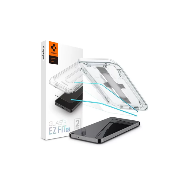 Spigen Glas.Tr Slim Ez Fit Samsung Galaxy S24 üveg kijelzővédő (2db)