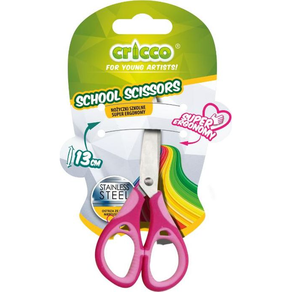  Cricco Nożyczki szkolne Super ergonomy 13cm