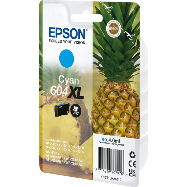 Epson 604XL blækpatron 1 stk Original Højt (XL) udbytte Blå