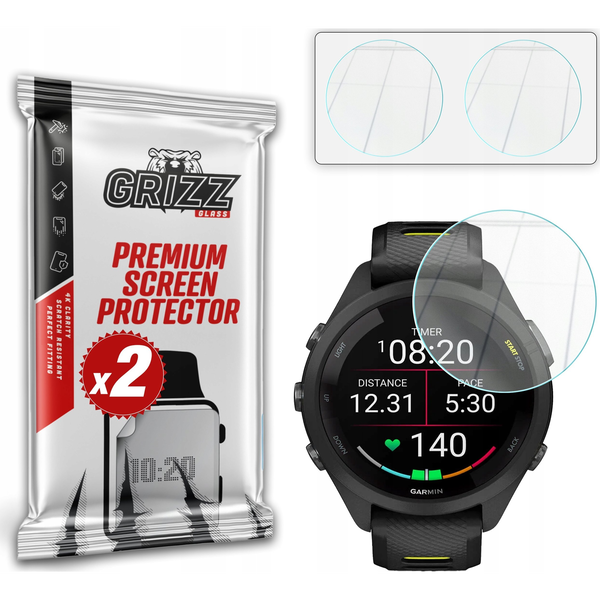 Szkło hybrydowe GrizzGlass HybridGlass do Garmin Forerunner 265S 42mm