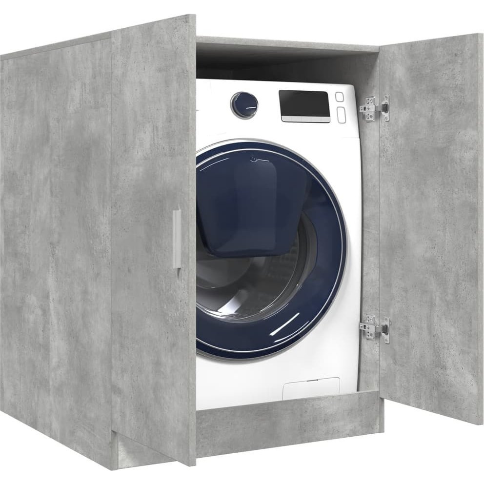 betonszürke mosógépszekrény 70,5 x 71,5 x 91,5 cm (856639)