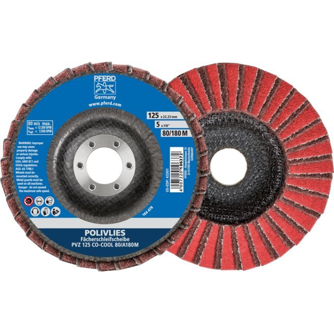PFERD TOOLS 44695111 Pvz Felületcsiszoló korong Ø 125 mm Furat átmérő 22.23 mm 5 db ( )