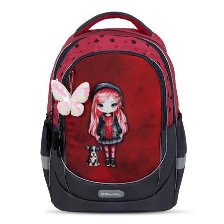 Belmil Leisure Plus Ladybug Girl Iskolatáska - Piros (338-87/10)