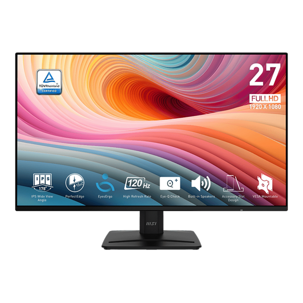 MSI PRO MP271A E2 27" FHD IPS 120Hz monitor, fekete