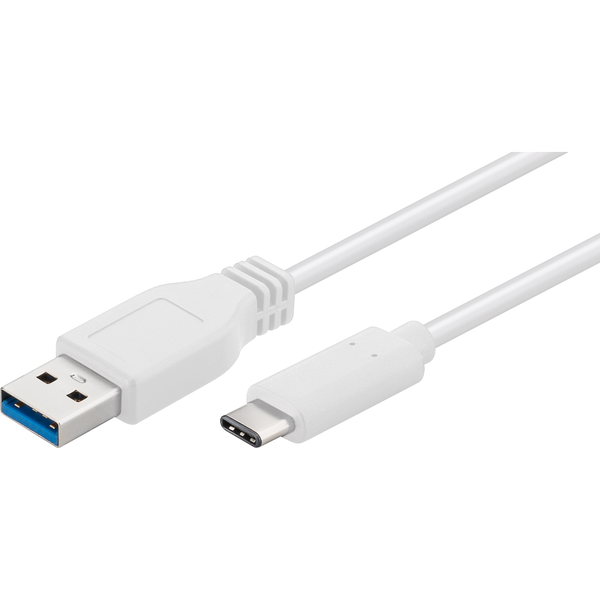 Microconnect USB3.1CA2W USB kábel USB 3.2 Gen 1 (3.1 Gen 1) 2 M USB A USB C Fehér