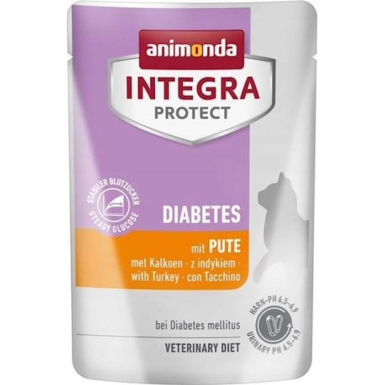 Animonda Integra Protect Diabetes Tasakos Eledel Macskáknak 85 gr - Pulyka