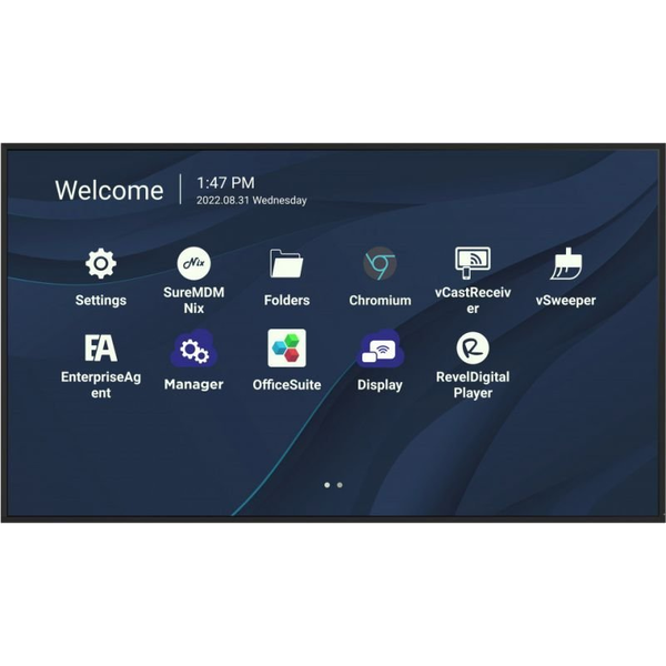Viewsonic CDE7530 дисплей за сигнализация 190,5 см (75") Wi-Fi 450 cd/m² 4K Ultra HD Черен Вграден процесор Android 11