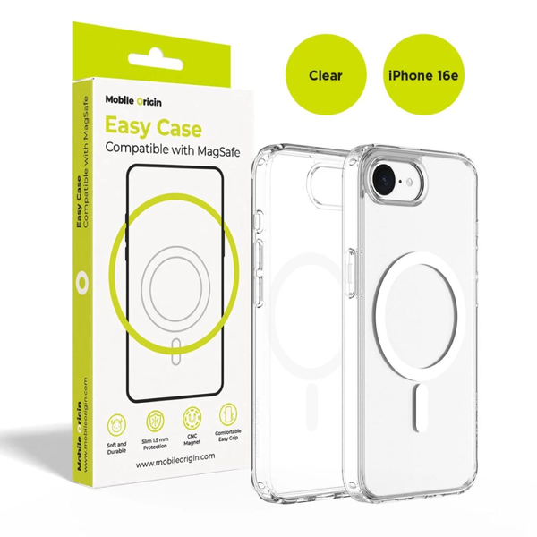 Zadní Kryt Mobile Origin pro Apple iPhone 16e bezbarvý