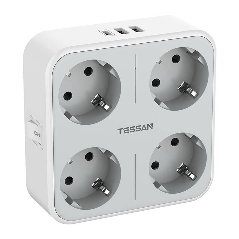 Tessan 2xUSB-A 1xUSB-C elosztó (TS-302-DE-C) (TS-302-DE-C)