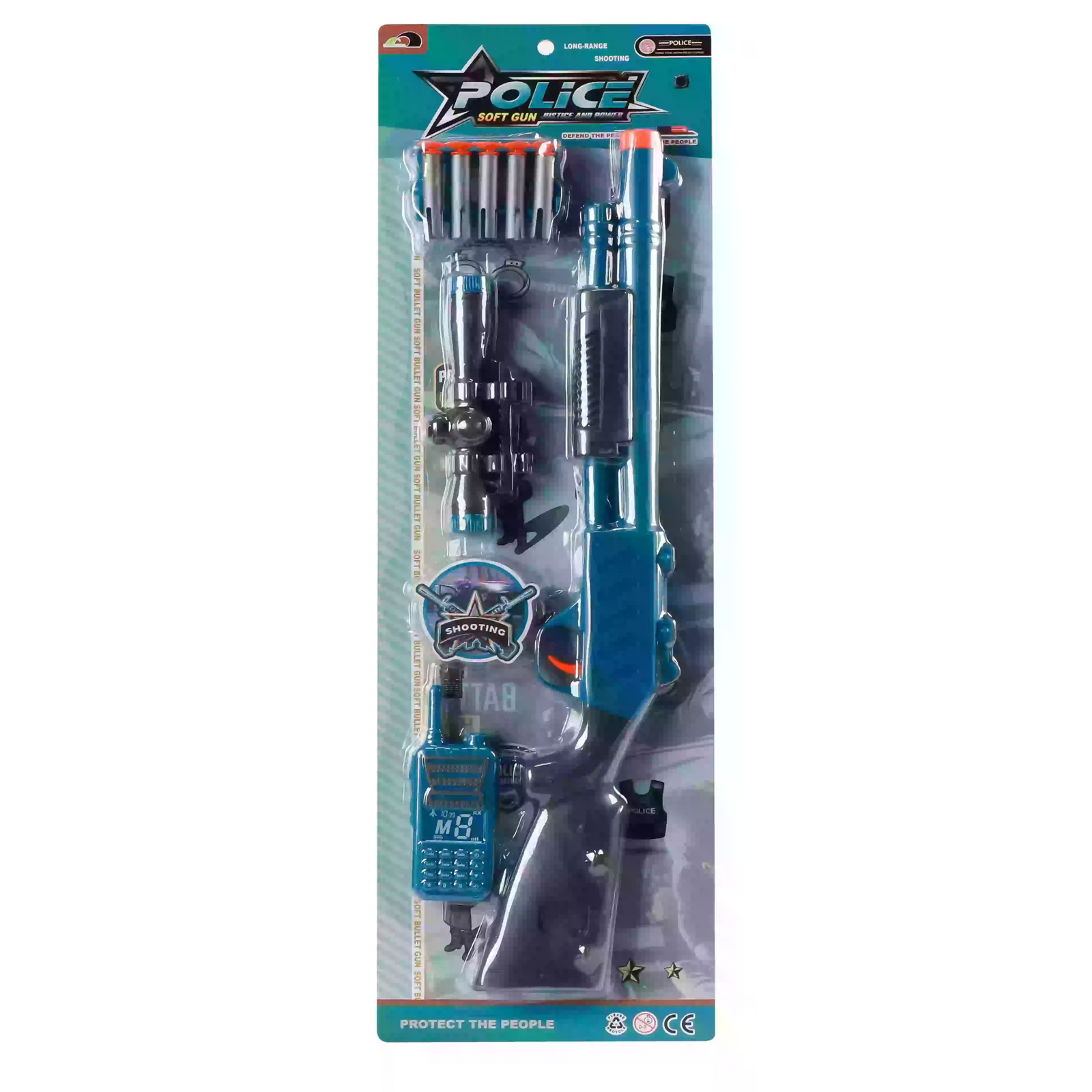 Rendőrségi szivacslövő Shotgun fegyver szett (642)