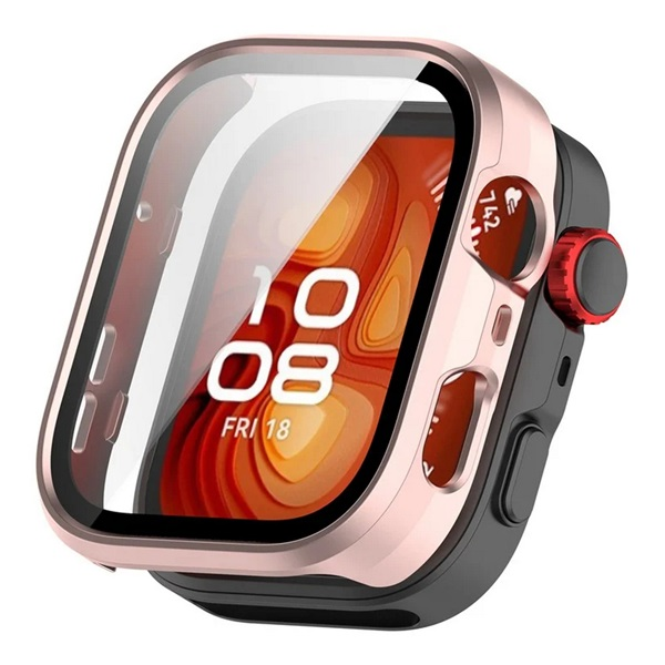 Szilikon keret (BUMPER, ütésálló) RÓZSASZÍN Huawei Watch Fit 4 Pro "Gigapack csomagolás" (GP-171770)
