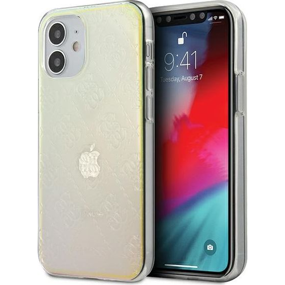 Guess GUHCP12S3D4GIRBL iPhone 12 Mini 5,4" Opálos/Irizáló 4G 3D Pattern Collection Keménytok