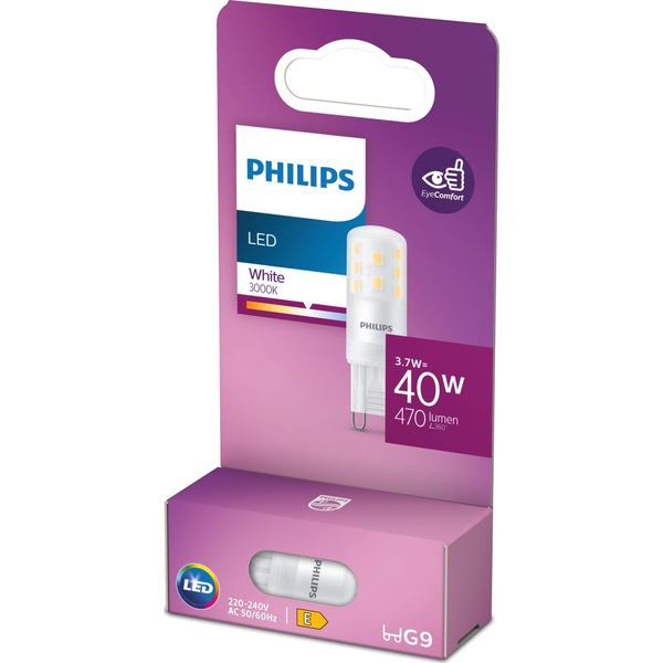 Philips 8720169301719 λαμπτήρας LED Αστραφτερό λευκό 3000 K 3,7 W G9 E