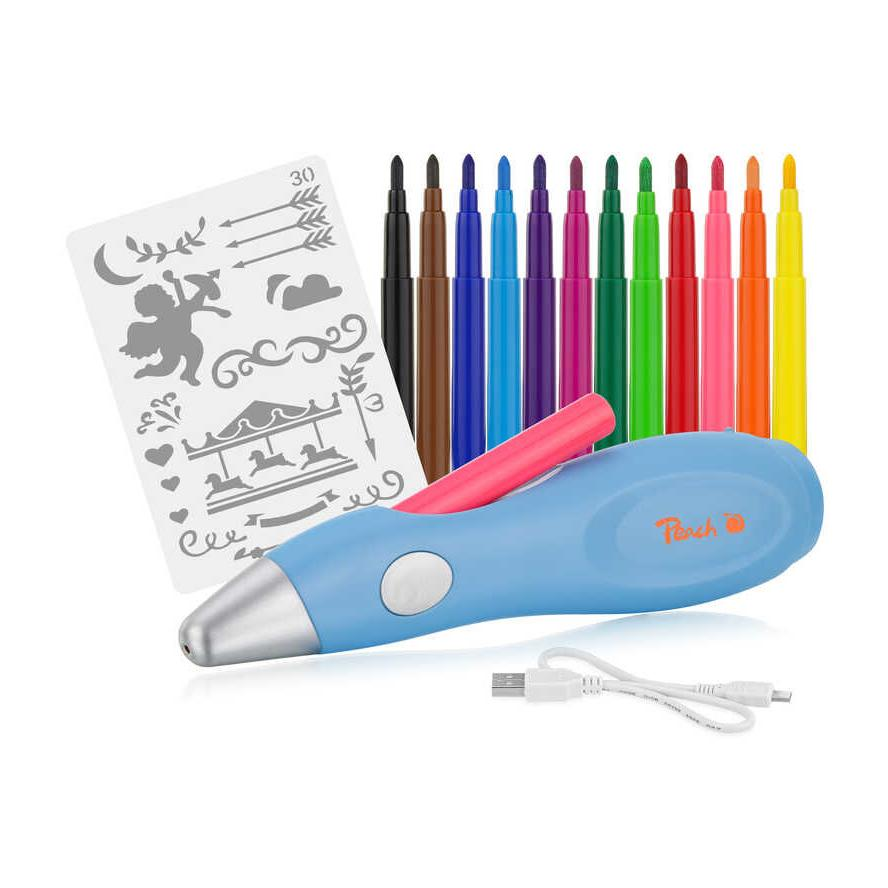 Peach Electric Airbrush Spray Painting Set, PO150 (PO150)