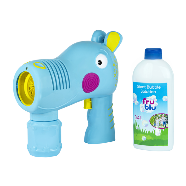 FruBlu Víziló alakú tartályos buboréklövő gép folyadékkal 400ml