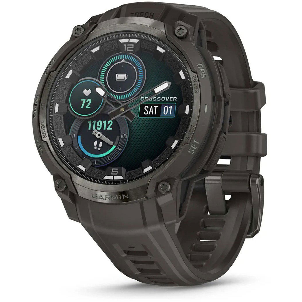 Garmin Instinct Crossover AMOLED 1,2" Charcoal okosóra (010-03398-00)