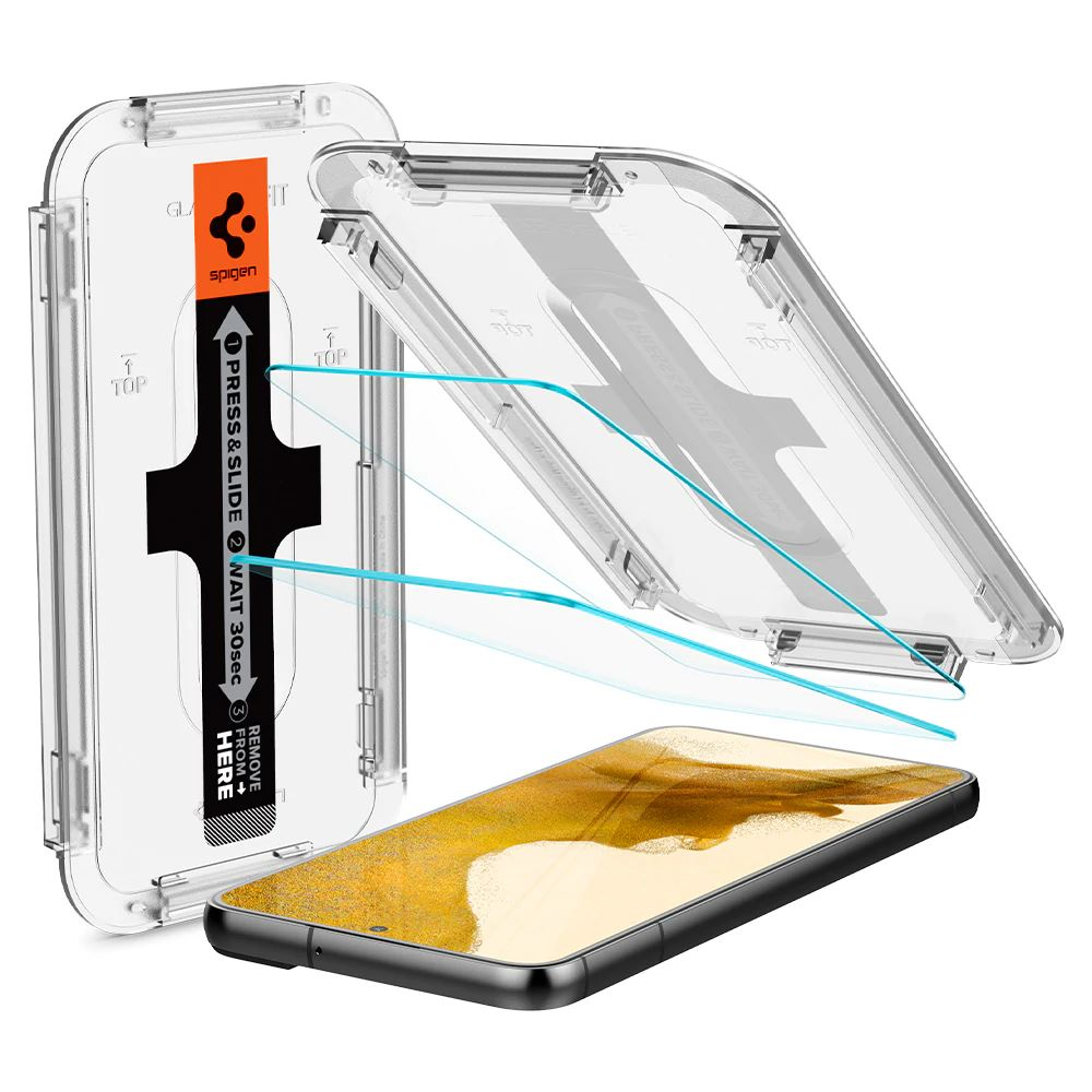Spigen EZ FIT GLAS.tR Samsung Galaxy S22 Plus edzett üveg kijelzővédő (AGL04145) (AGL04145)