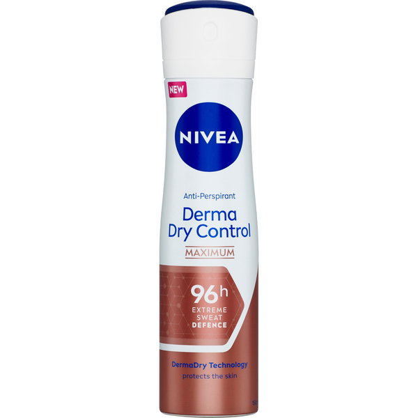 Дезодорант спрей Nivea Derma Dry Control 96 H, 150 мл