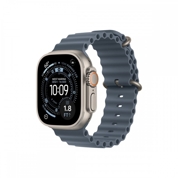 Apple Watch Ultra 3 GPS+Cellular 49mm Natúr Titántok Acélkék Óceán Szíj
