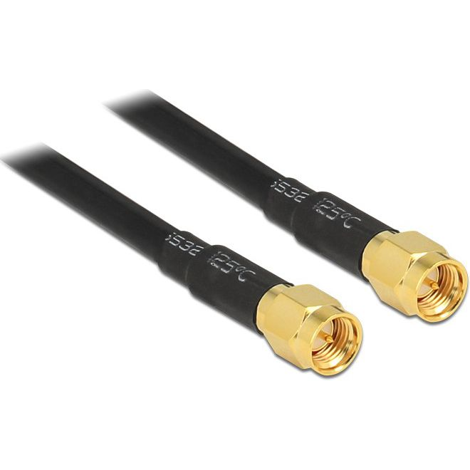 KAB Delock 88893 SMA Plug > SMA Plug LMR195 antenna kábel - 10m (88893)