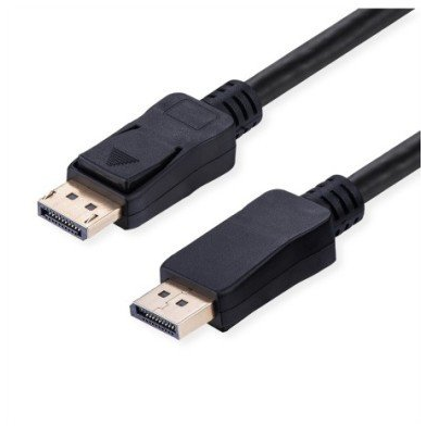VALUE Kábel DisplayPort 2.1 10K 60Hz 40Gbit/s DP-DP M/M čierny 1m