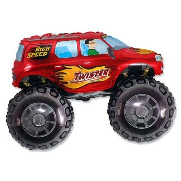 Flexmetal Monster truck fólia lufi - 60 cm, piros (901675R) (901675R)