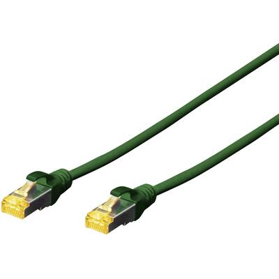 DIGITUS CAT 6A S/FTP Patchkabel, 0,5m, grün
